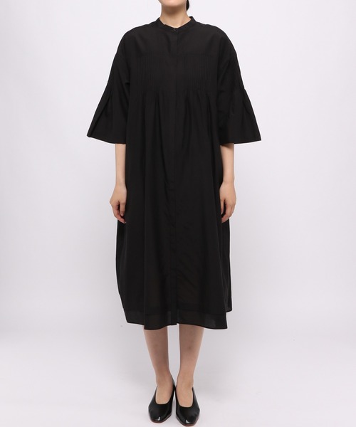 LEPSIM(レプシィム)の「綿シルクタックワンピース 954071(ワンピース・レディース・ホワイト/ブラック・FREE)」の8枚目の写真