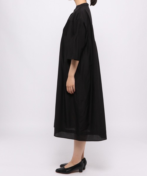 LEPSIM(レプシィム)の「綿シルクタックワンピース 954071(ワンピース・レディース・ホワイト/ブラック・FREE)」の9枚目の写真