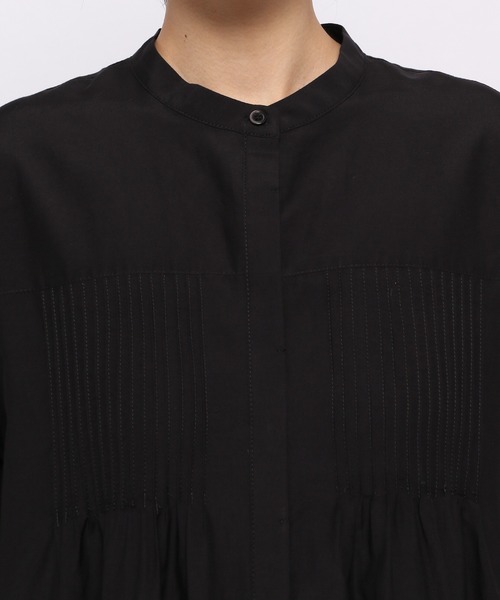 LEPSIM(レプシィム)の「綿シルクタックワンピース 954071(ワンピース・レディース・ホワイト/ブラック・FREE)」の11枚目の写真