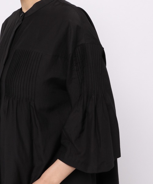 LEPSIM(レプシィム)の「綿シルクタックワンピース 954071(ワンピース・レディース・ホワイト/ブラック・FREE)」の12枚目の写真