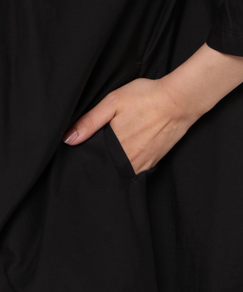 LEPSIM(レプシィム)の「綿シルクタックワンピース 954071(ワンピース・レディース・ホワイト/ブラック・FREE)」の13枚目の写真