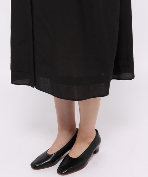 LEPSIM(レプシィム)の「綿シルクタックワンピース 954071(ワンピース・レディース・ホワイト/ブラック・FREE)」の14枚目の写真