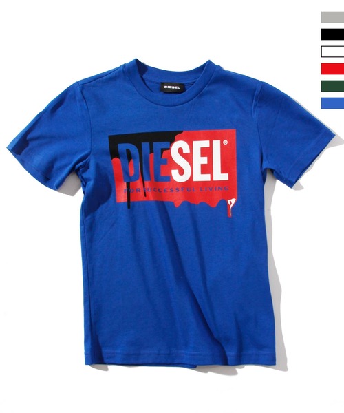DIESEL KIDS（ディーゼルキッズ）の「DIESEL（ディーゼル）Kids & Junior　ブランドロゴプリント半袖Tシャツカットソー（Tシャツ/カットソー・キッズ・ホワイト/レッド/ダークグリーン/ブルー/ブラック/グレー・4YEAR/6YEAR/8YEAR/10YEAR/12YEAR/14Y/16Y）」の5枚目の写真