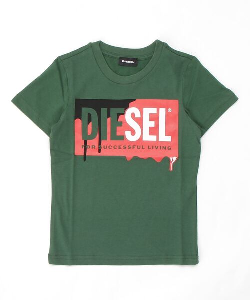 DIESEL KIDS（ディーゼルキッズ）の「DIESEL（ディーゼル）Kids & Junior　ブランドロゴプリント半袖Tシャツカットソー（Tシャツ/カットソー・キッズ・ホワイト/レッド/ダークグリーン/ブルー/ブラック/グレー・4YEAR/6YEAR/8YEAR/10YEAR/12YEAR/14Y/16Y）」の10枚目の写真