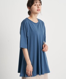 earth music&ecology | 吸水速乾センター切り替えBIGチュニック ＊(Tシャツ/カットソー)