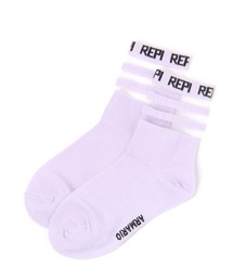 キッズのソックス 靴下 パープル 紫色系 ボーダー柄 ファッション通販 Zozotown