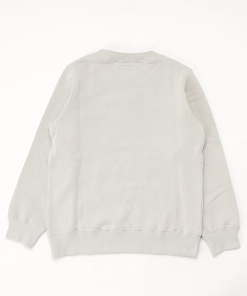 Lee（リー）の「Lee/リー キッズ　裏毛 ロゴプリント入り クルースウェット（パーカー・キッズ・グレー/パープル/ホワイト・130/140/150）」の4枚目の写真