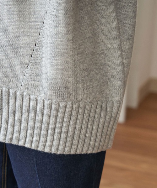 ROPE' PICNIC（ロペピクニック）の「【WEB限定】コクーンシルエットハイネックニットプルオーバー（ニット/セーター・レディース・イエロー/グリーン/グレー系その他/キナリ・38）」の7枚目の写真