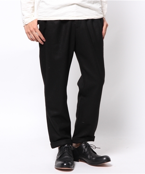 Lui's(ルイス)の「Lui's 9分丈メルトンテーパードパンツ(その他パンツ・メンズ・ブラック/グレー・SMALL/MEDIUM/LARGE)」の1枚目の写真
