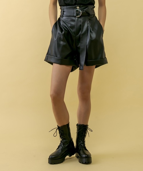 RASVOA（ラスボア）の「ウエストベルトショートパンツ（その他パンツ・レディース・ブラック・FREE）」の3枚目の写真