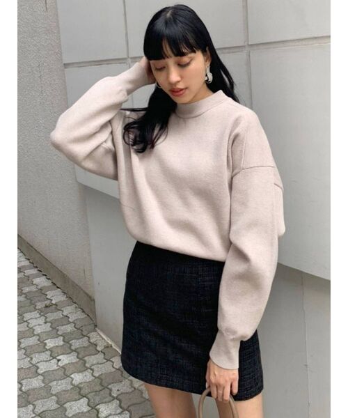 EMODA（エモダ）の「ボトルネックコンパクトニット（ニット/セーター・レディース・ブラック/ブラウン/グリーン/アイボリー・FREE）」の10枚目の写真