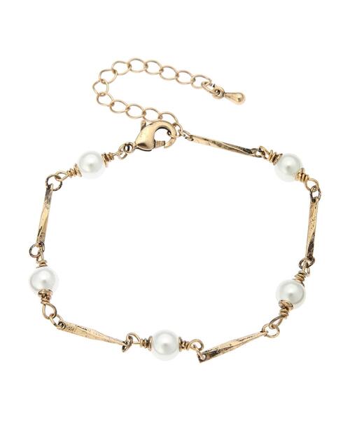 CRAFT STANDARD BOUTIQUE（クラフトスタンダードブティック）の「パールバーブレスレット　＊（ブレスレット・レディース・ゴールド・FREE）」の2枚目の写真