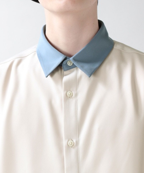 RAGEBLUE（レイジブルー）の「ラグイージー/クレリックシャツ/957085（シャツ/ブラウス・メンズ・オフホワイト/ベージュ/ブルー系その他/ベージュ系その他2/ホワイト系その他3/パープル/ベージュ系その他3・MEDIUM/LARGE）」の20枚目の写真