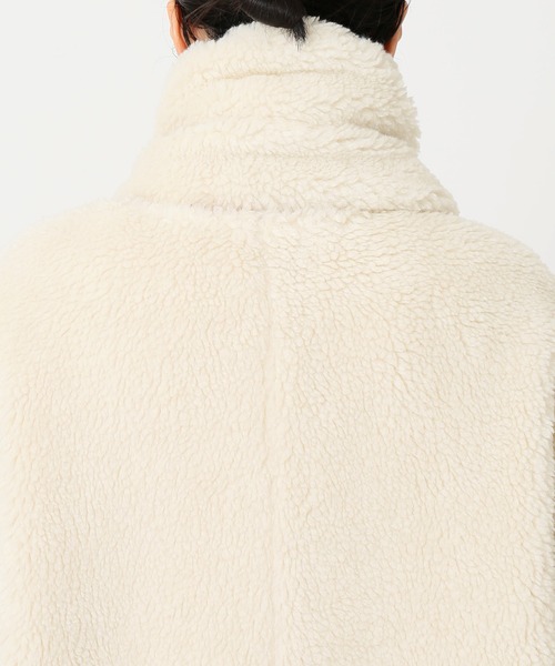 JOURNAL STANDARD relume(ジャーナルスタンダード レリューム)の「ウォッシャブルボアマフラー付きブルゾン◆(ブルゾン・レディース・グレー/ブラウン/ナチュラル・FREE)」の7枚目の写真