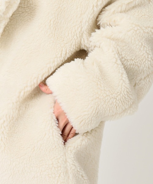 JOURNAL STANDARD relume(ジャーナルスタンダード レリューム)の「ウォッシャブルボアマフラー付きブルゾン◆(ブルゾン・レディース・グレー/ブラウン/ナチュラル・FREE)」の11枚目の写真