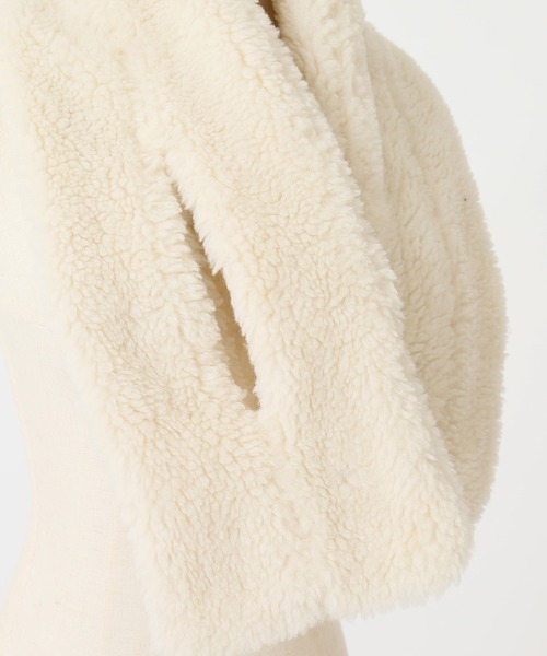 JOURNAL STANDARD relume(ジャーナルスタンダード レリューム)の「ウォッシャブルボアマフラー付きブルゾン◆(ブルゾン・レディース・グレー/ブラウン/ナチュラル・FREE)」の17枚目の写真