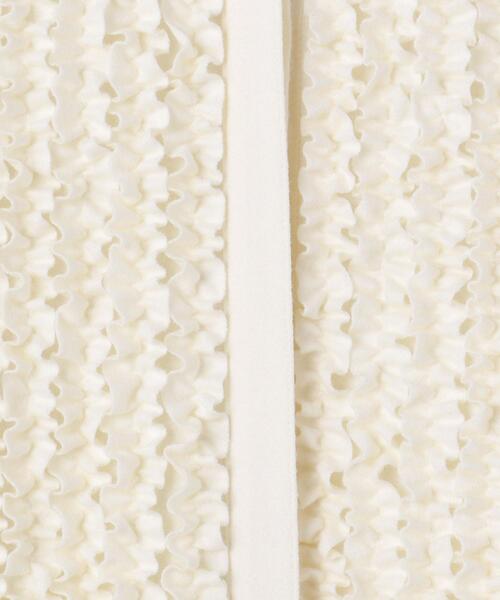 UNITED ARROWS（ユナイテッドアローズ）の「＜UNITED ARROWS＞W/N フリル スタンドカラー ワンピース G（ワンピース・レディース・オフホワイト/ブラック・FREE）」の18枚目の写真