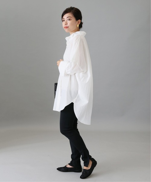 VERMEIL par iena(ヴェルメイユパーイエナ)の「ペーパーライトタフタブラウス◆(シャツ/ブラウス・レディース・ホワイト/ブラック/サックスブルー・FREE)」の14枚目の写真