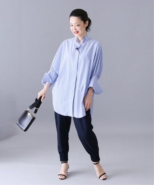 VERMEIL par iena(ヴェルメイユパーイエナ)の「ペーパーライトタフタブラウス◆(シャツ/ブラウス・レディース・ホワイト/ブラック/サックスブルー・FREE)」の12枚目の写真