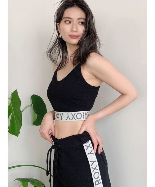 ROXY(ロキシー)の「GYDA×ROXY テレコキャミビスチェ(キャミソール・レディース・オフホワイト/ブラック・FREE)」の7枚目の写真