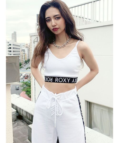 ROXY(ロキシー)の「GYDA×ROXY テレコキャミビスチェ(キャミソール・レディース・オフホワイト/ブラック・FREE)」の11枚目の写真