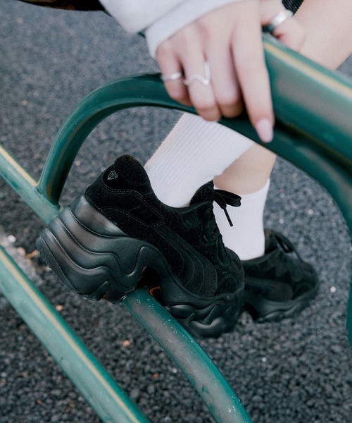 PUMA（プーマ）の「PUMA × atmos pink PULSAR WEDGE BOA WOMENS  / プーマ パルサー ウェッジ ボア ウィメンズ アトモス ピンク 【SP】（スニーカー・レディース・ブラック・24.5cm/22.5cm/23.0cm/25.0cm/23.5cm/24.0cm）」の10枚目の写真