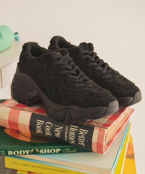 PUMA（プーマ）の「PUMA × atmos pink PULSAR WEDGE BOA WOMENS  / プーマ パルサー ウェッジ ボア ウィメンズ アトモス ピンク 【SP】（スニーカー・レディース・ブラック・24.5cm/22.5cm/23.0cm/25.0cm/23.5cm/24.0cm）」の22枚目の写真