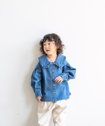 LOWRYS FARM | ＢＩＧカラーデニムシャツ　214898(シャツ/ブラウス)