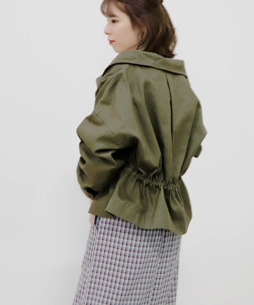 Cheek(チーク)の「スタンドカラーZIPブルゾン(ブルゾン・レディース・ベージュ/カーキ・MEDIUM)」の17枚目の写真