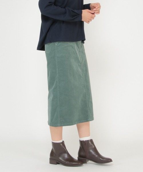 ikka(イッカ)の「コーデュロイスカート(スカート・レディース・チャコールグレー/ブラウン/オフホワイト/グリーン系その他・S/M/L)」の4枚目の写真