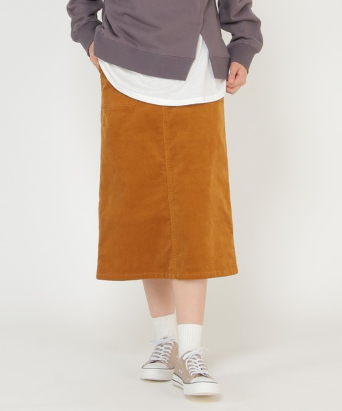 ikka(イッカ)の「コーデュロイスカート(スカート・レディース・チャコールグレー/ブラウン/オフホワイト/グリーン系その他・S/M/L)」の1枚目の写真