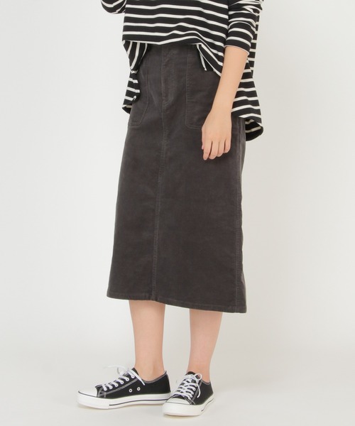 ikka(イッカ)の「コーデュロイスカート(スカート・レディース・チャコールグレー/ブラウン/オフホワイト/グリーン系その他・S/M/L)」の3枚目の写真