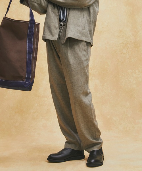 JOURNAL STANDARD（ジャーナルスタンダード）の「TUMUGITO ブッチャーイージー パンツ（スラックス・メンズ・ベージュ系その他2/ベージュ/ブラウン/ブラック/ベージュ系その他・LARGE/SMALL/MEDIUM）」の5枚目の写真