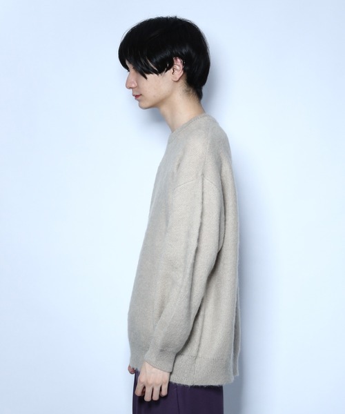 HARE（ハレ）の「モヘアニットプルオーバー(HARE)（ニット/セーター・メンズ・ブラック/グレー/ブルー/グリーン・SMALL/MEDIUM）」の9枚目の写真
