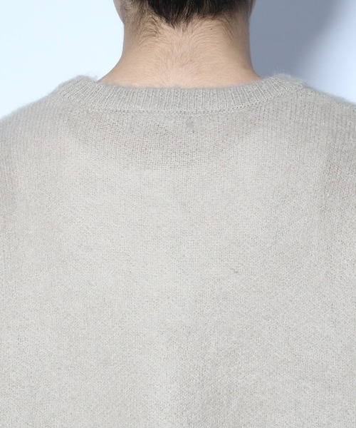 HARE（ハレ）の「モヘアニットプルオーバー(HARE)（ニット/セーター・メンズ・ブラック/グレー/ブルー/グリーン・SMALL/MEDIUM）」の14枚目の写真