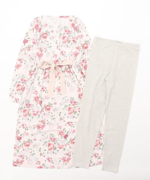 キッドブルー -２１アンティークローズＮ -長袖ナイティ -KNRM529 -kidblue