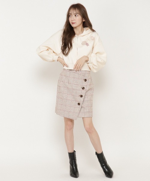 WILLSELECTION(ウィルセレクション)の「ダンボール刺繍アップリケパーカー(パーカー・レディース・ベージュ/ピンク/ネイビー/アイボリー・MEDIUM)」の17枚目の写真
