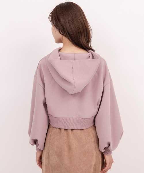 WILLSELECTION(ウィルセレクション)の「ダンボール刺繍アップリケパーカー(パーカー・レディース・ベージュ/ピンク/ネイビー/アイボリー・MEDIUM)」の8枚目の写真