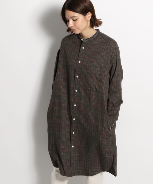 Gymphlex ジムフレックス バンドカラーシャツワンピース