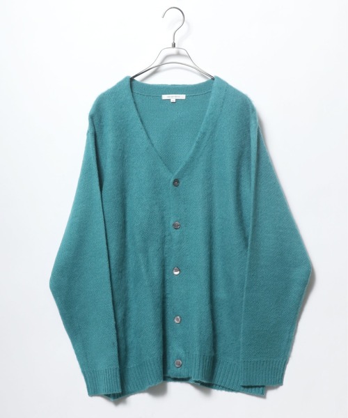 ANPAS（アンパス）の「Mohair Touch Shaggy Knit Cardigan/モヘアタッチ シャギーニットルーズカーディガン（カーディガン/ボレロ・メンズ・アイボリー/ブラック/グレイッシュベージュ/グリーン/グレイッシュブルー/レッド・M/L）」の5枚目の写真