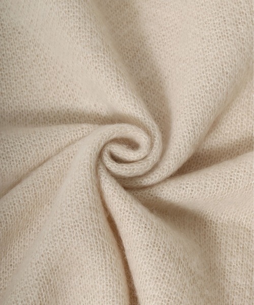 ANPAS（アンパス）の「Mohair Touch Shaggy Knit Cardigan/モヘアタッチ シャギーニットルーズカーディガン（カーディガン/ボレロ・メンズ・アイボリー/ブラック/グレイッシュベージュ/グリーン/グレイッシュブルー/レッド・M/L）」の14枚目の写真