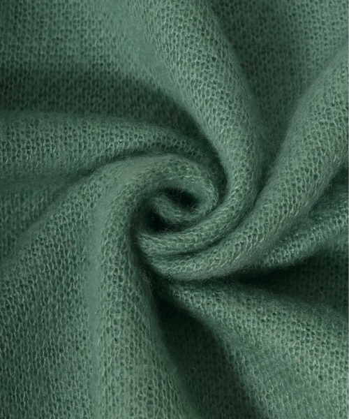 ANPAS（アンパス）の「Mohair Touch Shaggy Knit Cardigan/モヘアタッチ シャギーニットルーズカーディガン（カーディガン/ボレロ・メンズ・アイボリー/ブラック/グレイッシュベージュ/グリーン/グレイッシュブルー/レッド・M/L）」の17枚目の写真