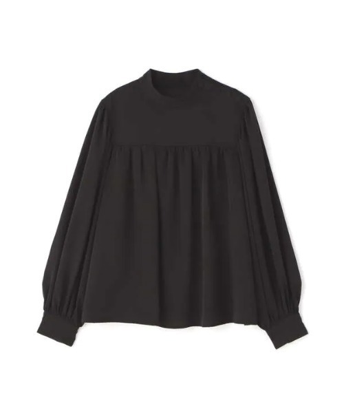 N.(N. Natural Beauty Basic)(エヌエヌナチュラルビューティーベーシック)の「◆肩ボタンハイネックギャザーブラウス(シャツ/ブラウス・レディース・オフホワイト/ブラック/カーキ・MEDIUM)」の15枚目の写真