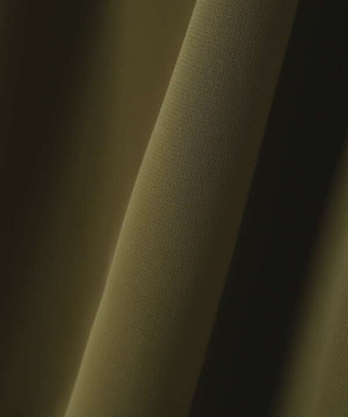 N.(N. Natural Beauty Basic)(エヌエヌナチュラルビューティーベーシック)の「◆肩ボタンハイネックギャザーブラウス(シャツ/ブラウス・レディース・オフホワイト/ブラック/カーキ・MEDIUM)」の18枚目の写真