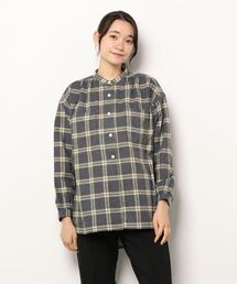 BROOKLYN OVERALL | スタンドカラーギャザーシャツ(シャツ/ブラウス)