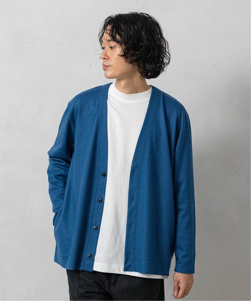 EDIFICE(エディフィス)の「ウール ジャージー カーディガン(カーディガン/ボレロ・メンズ・サックスブルー/ブラック系その他/ブラウン系その他・SMALL/MEDIUM/LARGE)」の7枚目の写真