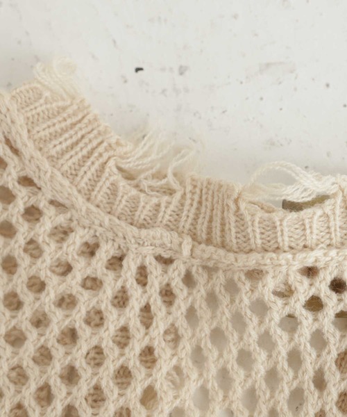 antiqua（アンティカ）の「マルチウェイ透かし編みニットカーデ（ニット/セーター・キッズ・ブラック/ベージュ/パープル・2/4/6）」の16枚目の写真