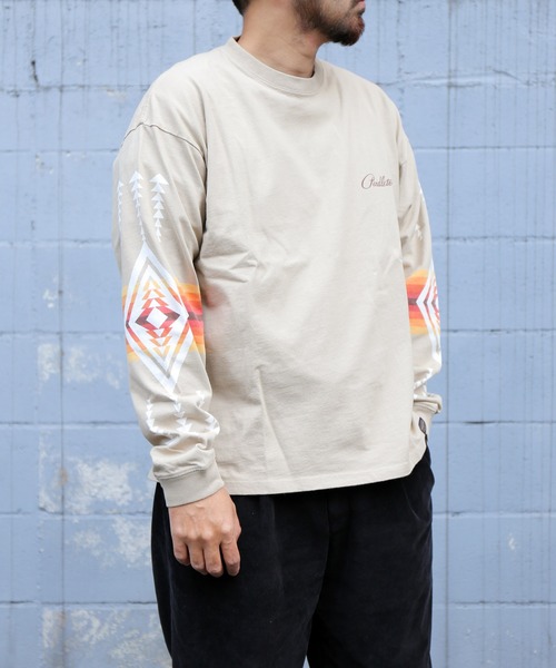 PENDLETON（ペンドルトン）の「スリーブプリントティー（Tシャツ/カットソー・メンズ・ブラック/ライトグリーン/キャメル・S/M/L）」の3枚目の写真
