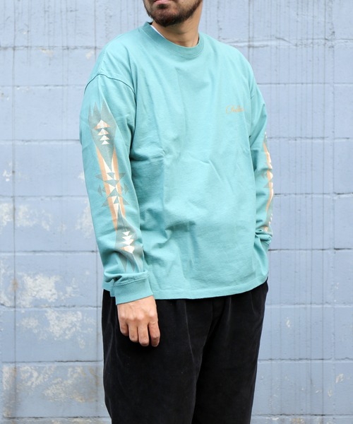 PENDLETON（ペンドルトン）の「スリーブプリントティー（Tシャツ/カットソー・メンズ・ブラック/ライトグリーン/キャメル・S/M/L）」の2枚目の写真
