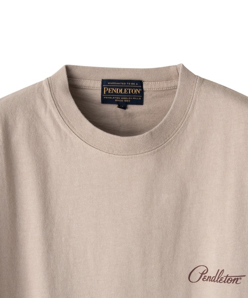 PENDLETON（ペンドルトン）の「スリーブプリントティー（Tシャツ/カットソー・メンズ・ブラック/ライトグリーン/キャメル・S/M/L）」の8枚目の写真